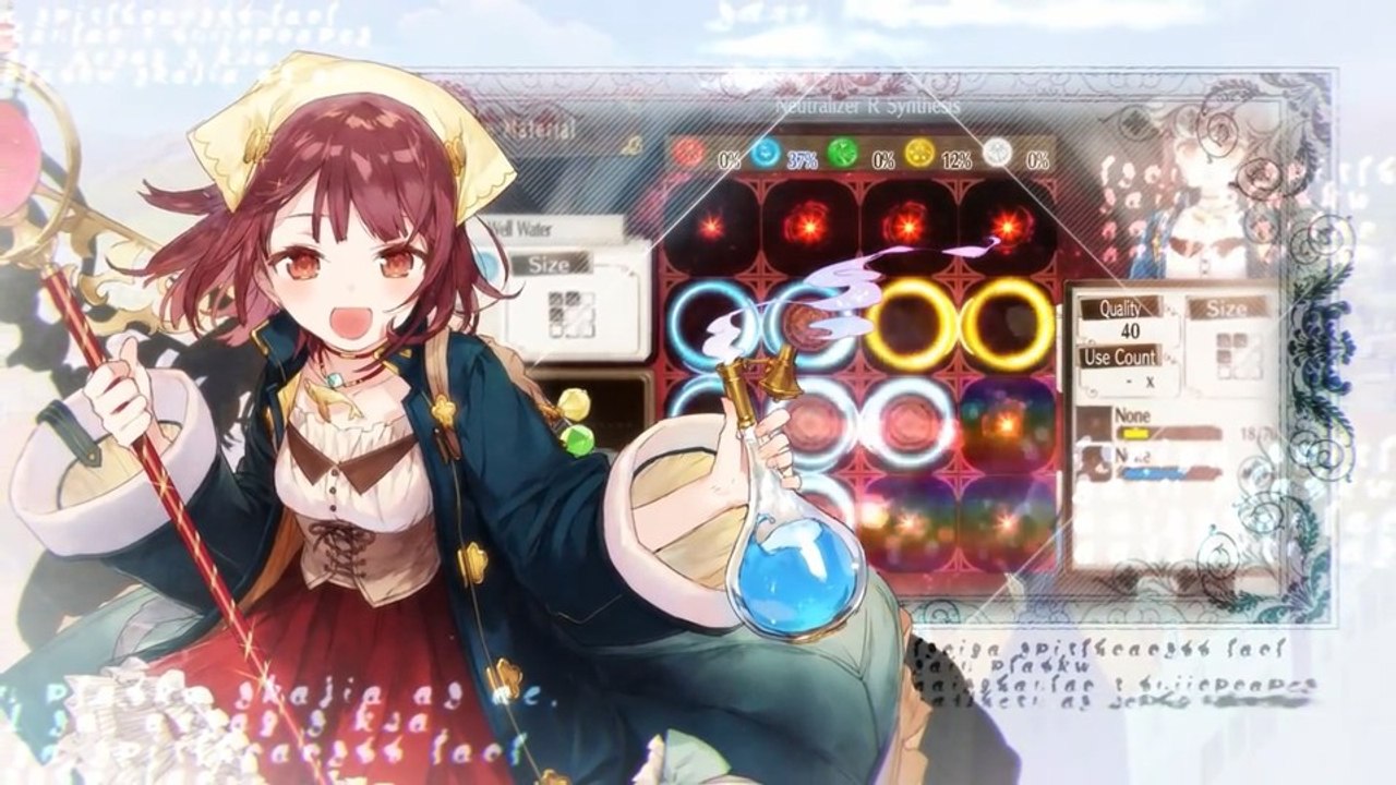 Atelier sophie: the alchemist of the mysterious book - trailer: sophie bei der zutatensuche