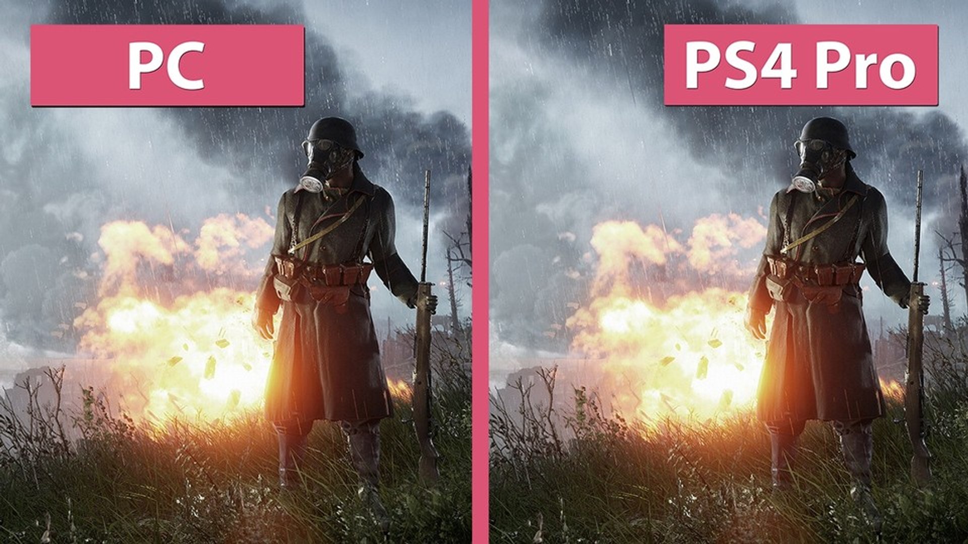 Battlefield 1 - Das 4K-Duell: PC gegen PS4 Pro im Vergleichs-Video - video  Dailymotion