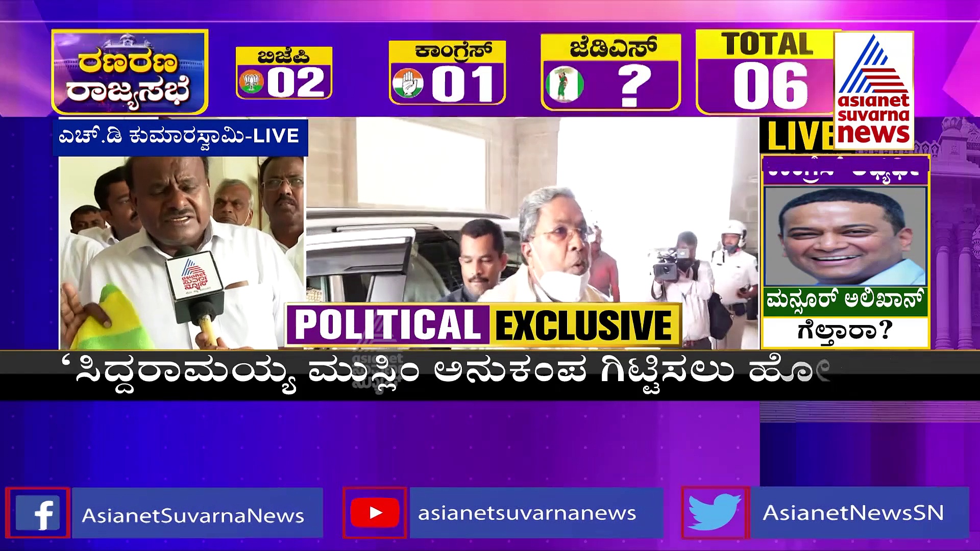 ಚುನಾವಣಾ ಫಲಿತಾಂಶದ ಬಳಿಕ ಕಾಂಗ್ರೆಸ್ ಬಿಜೆಪಿಯ ಬಿ ಟೀಂ ಅಂತ ಗೊತ್ತಾಗಲಿದೆ: ಎಚ್‌ಡಿಕೆ 