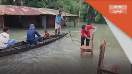 Banjir Bangladesh | 69 maut, 9.5 juta orang terkandas