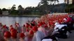 Hundreds brave icy waters for Dark Mofo nude swim