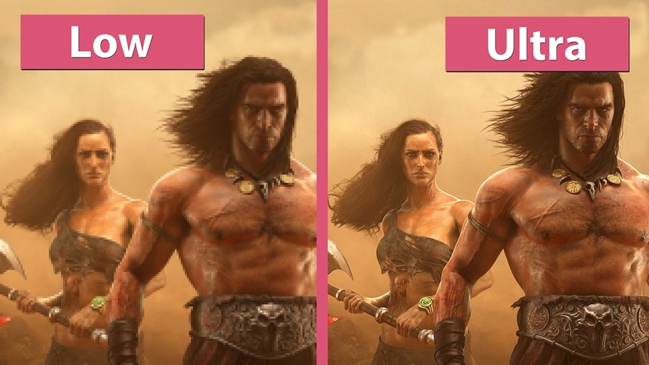 Conan Exiles - Niedrige und Ultra Details im Grafik-Vergleich