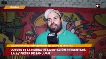 Jueves 23 la Murga De La Estación presentará la 24° Fiesta de San Juan