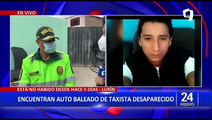 Joven desaparecido: hallan taxi que conducía con un agujero de bala y manchas de sangre
