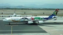 South African Airways A340-300 Team South Africa Livery Take Off & Landing In Cape Town International Airport