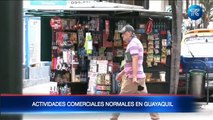 Actividades comerciales normnales en Guayaquil