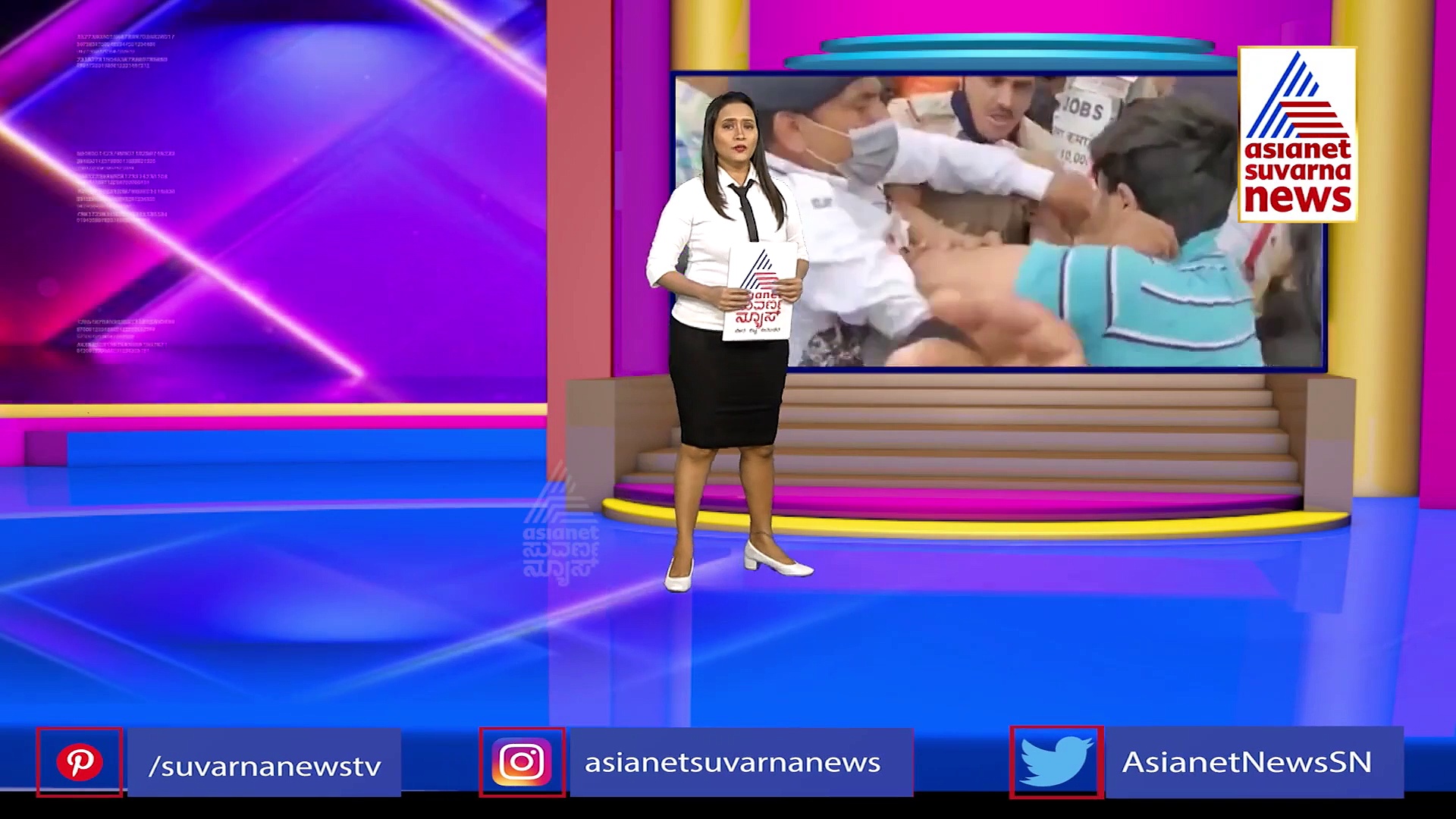 ಪೊಲೀಸರ ಮೇಲೆ ಎರಗಿ ಬಿದ್ದ ಯುವತಿಯರು: ಪ್ರಪೋಸ್​ ಮಾಡುವಾಗ ರಿಂಗ್​ ಕಸಿದು ಓಡಿದ ಯುವಕ