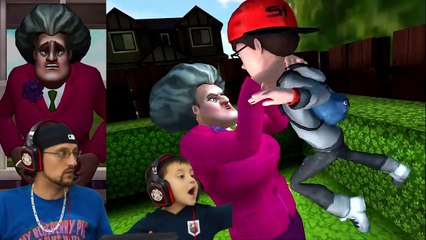 RUINING SCARY TEACHER'S LIFE!  The Hot Sauce Spidery Birthday!  (FGTeeV #3)