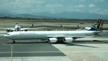 South African Airways A340-600 Arrived in Cape Town International Airport