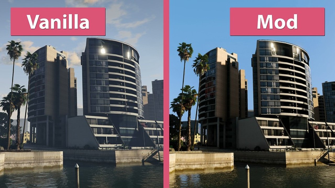 GTA 5 - NaturalVision 2.0 Mod gegen Vanilla im Vergleich