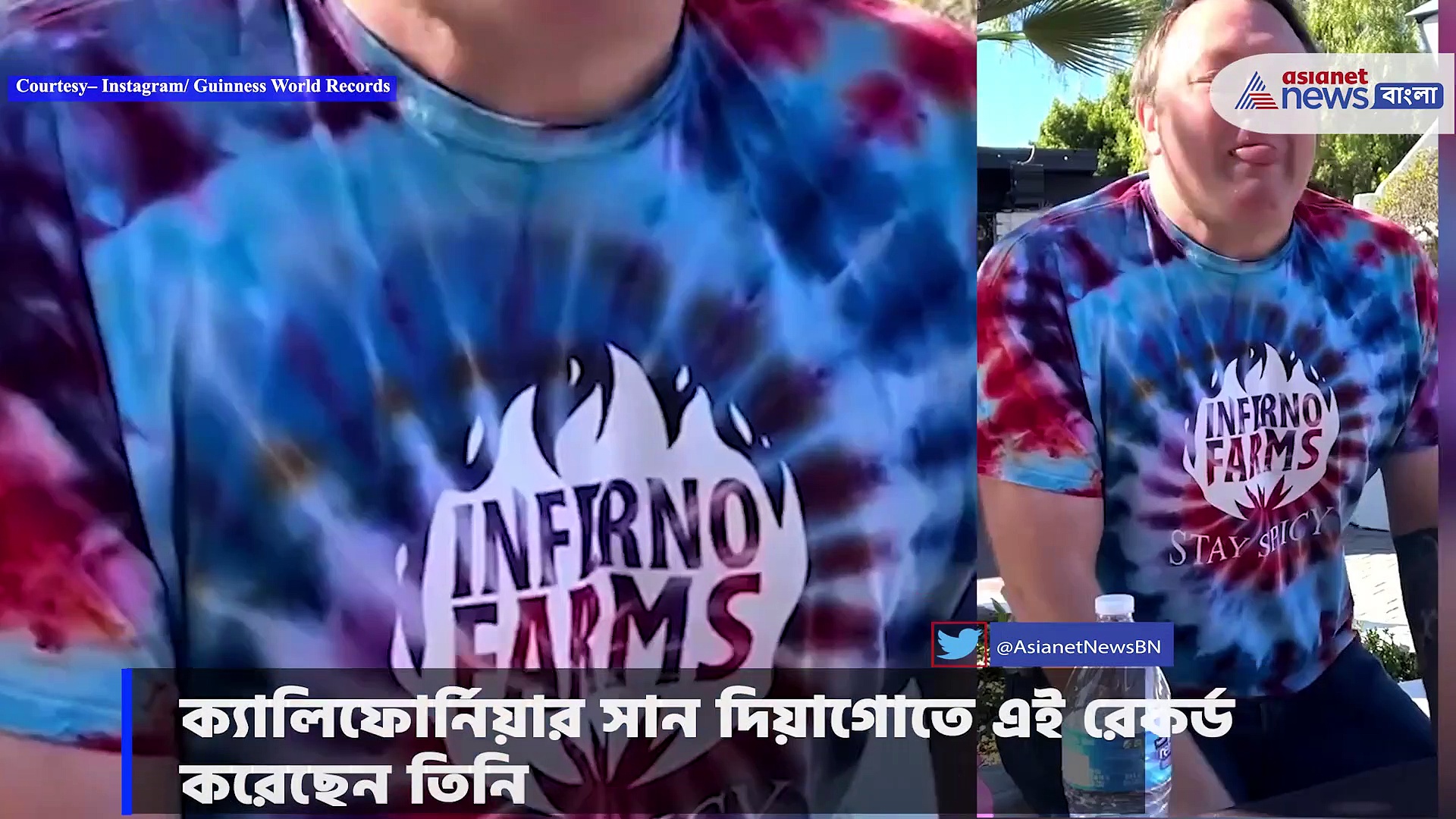 বিশ্বের সবথেকে ঝাল লঙ্কা খেয়ে বিশ্ব রেকর্ড, গ্রেগ ফস্টারের তারিফ করল নেটদুনিয়া 