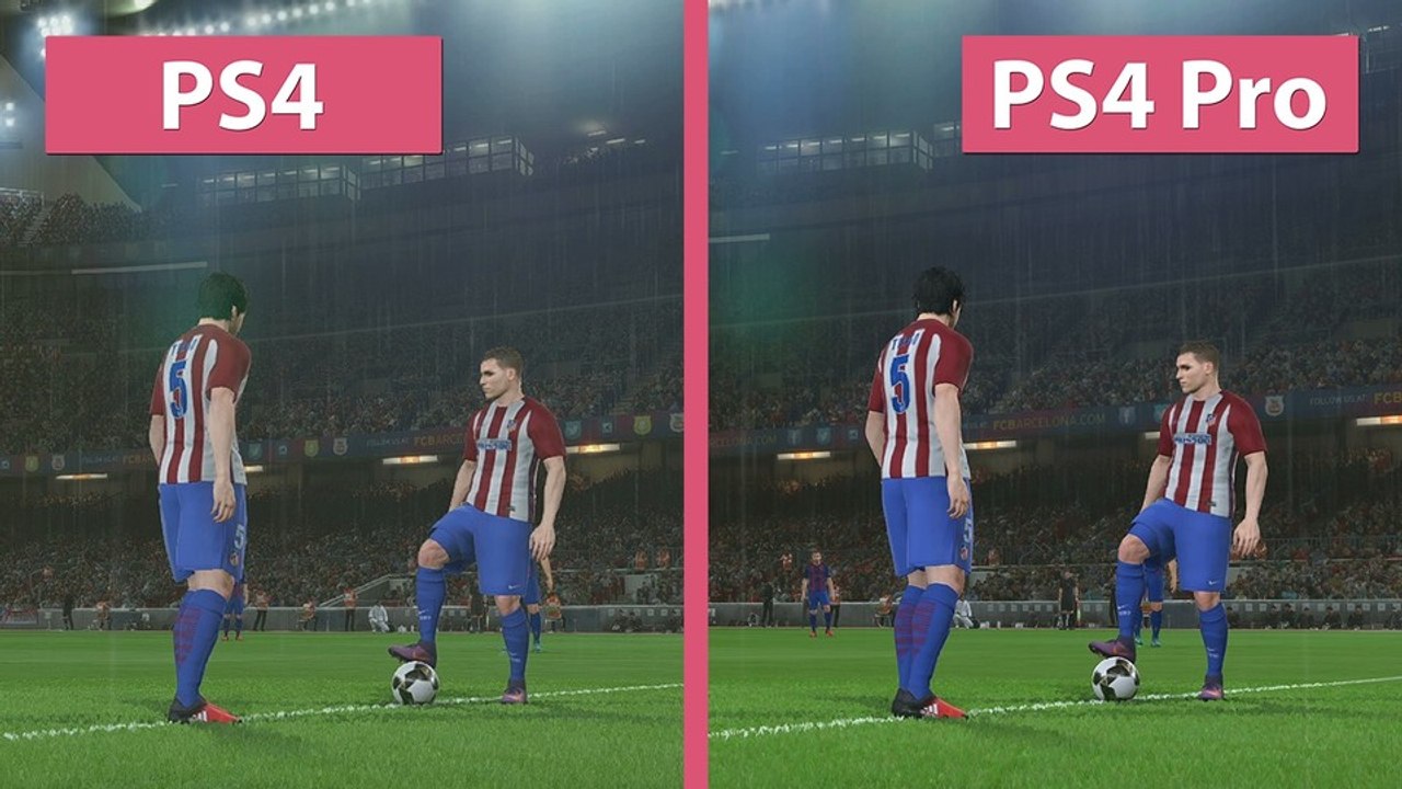 PES 2017 - PS4 gegen PS4 Pro im Grafik-Vergleich