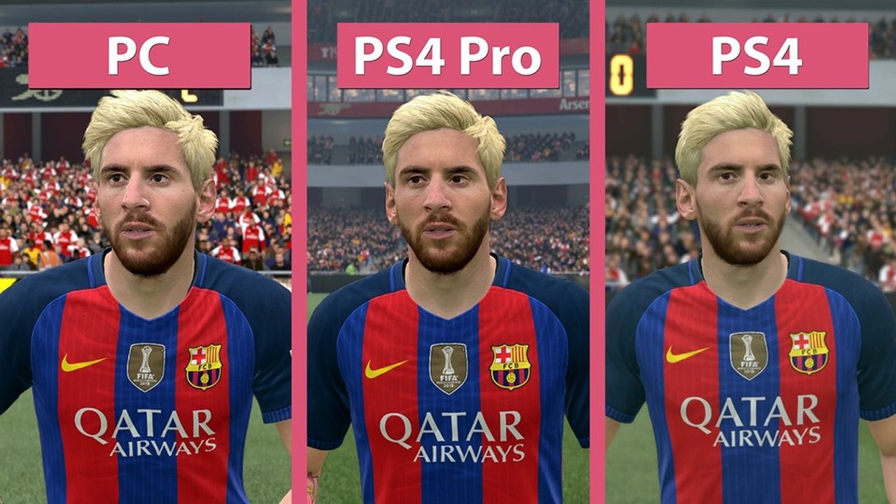 FIFA 17 - Grafik-Vergleich: PC und PS4 Pro in 4K gegen PS4