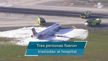Se incendia avión en Miami con 126 personas a bordo