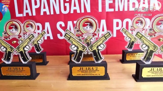 Lomba Menembak Forkopimda dan PJU Polres Kapuas Dalam Rangka HUT Bhayangkara KE-76