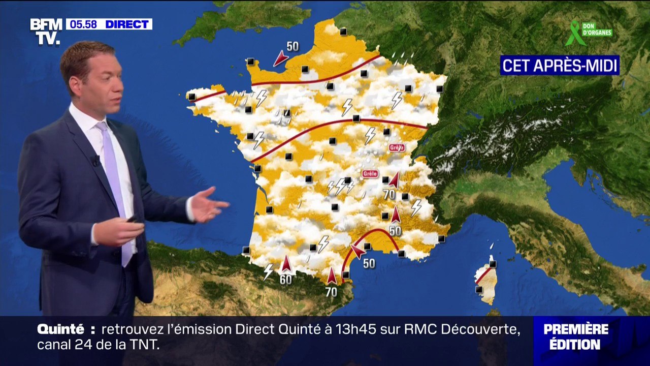 Un temps encore instable prévu ce mercredi, ave...