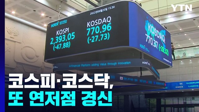 코스피·코스닥, 또 연저점 경신....환율 1,295원 돌파 / YTN
