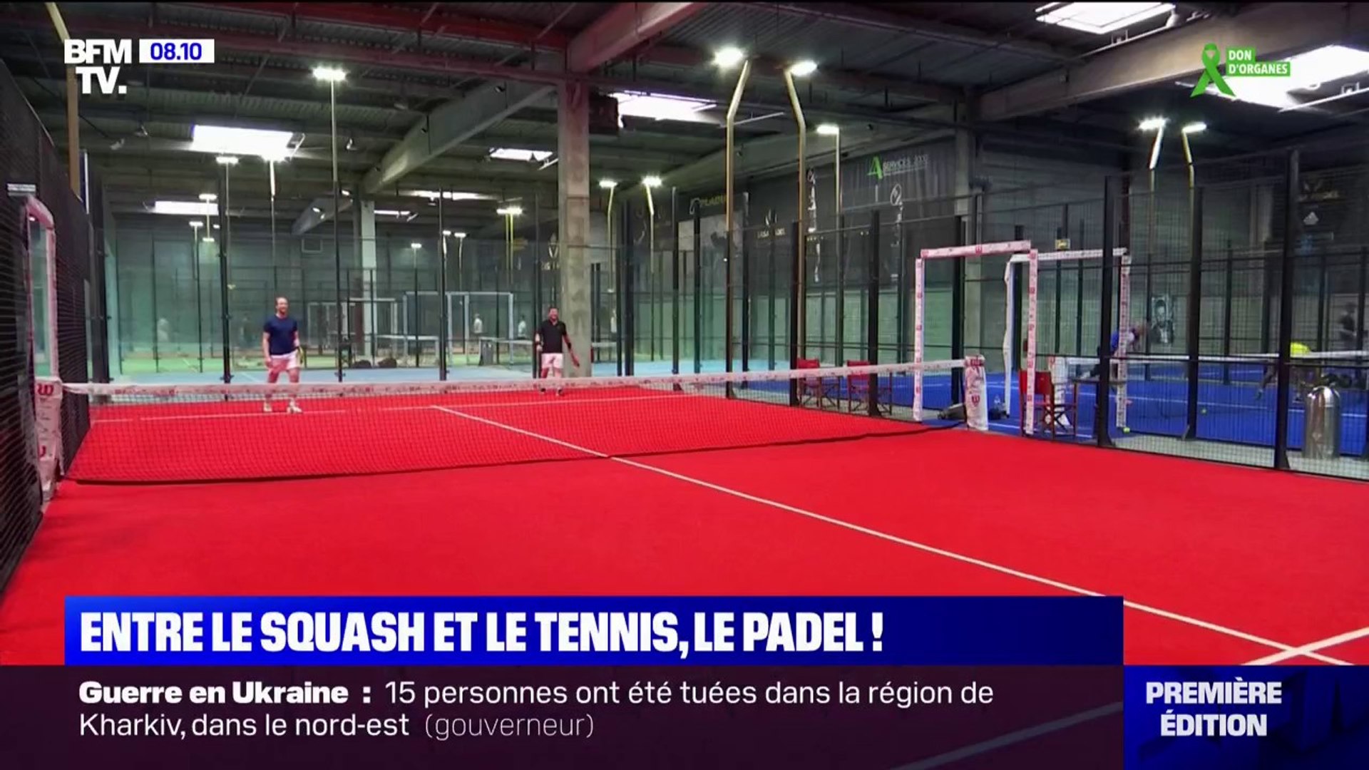 Entre le squash et le tennis, le padel, une discipline en plein essor -  Vidéo Dailymotion