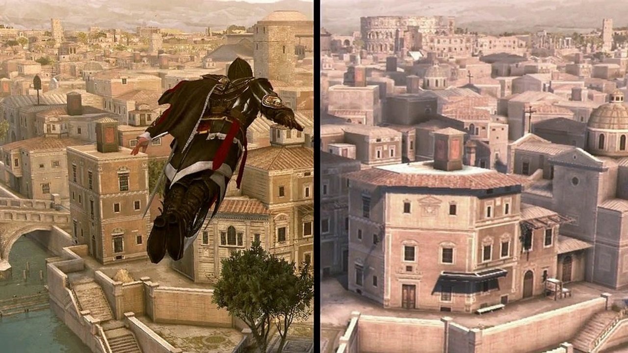 Assassin's Creed: The Ezio Collection - PS4-Remaster und PS3-Original im Grafikvergleich