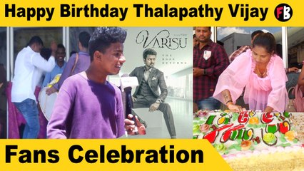 Varisu Firstlook | Fans Review | Thalapathy Birthday Celebration | *Kollywood