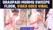 Draupadi Murmu sweeps floor and offers prayer at Rairangpur Jagannath Temple | Oneindia News *News