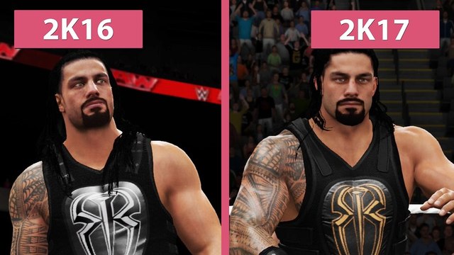 WWE 2K - WWE 2K16 gegen WWE 2K17 im Grafik-Vergleich
