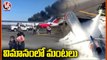 Flight Catches Fire  At Miami Airport _ America _ V6 News
