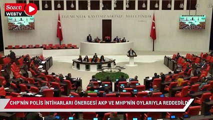 Download Video: CHP’nin polis intiharları önergesi AKP ve MHP’nin oylarıyla reddedildi