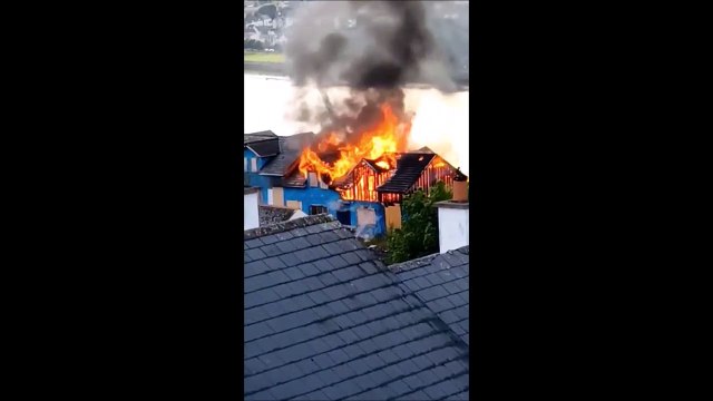 Fire at Dunfield Terrace in Derry