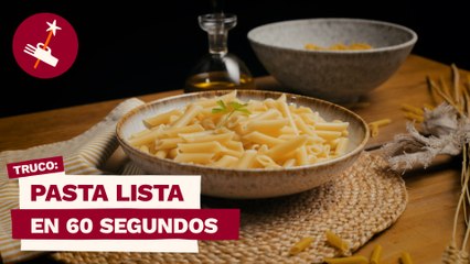 Pasta lista en 60 segundos