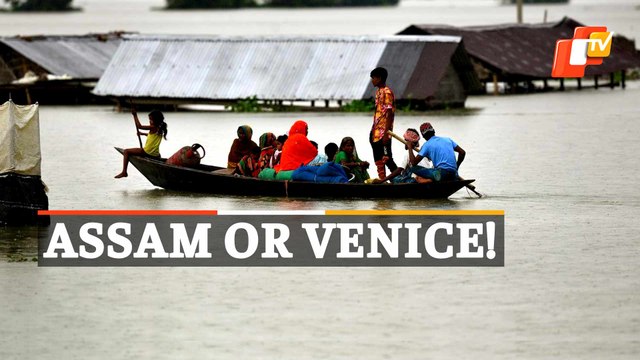 Assam Floods: People Commute On Boats As Flood Water Enters Silchar Town