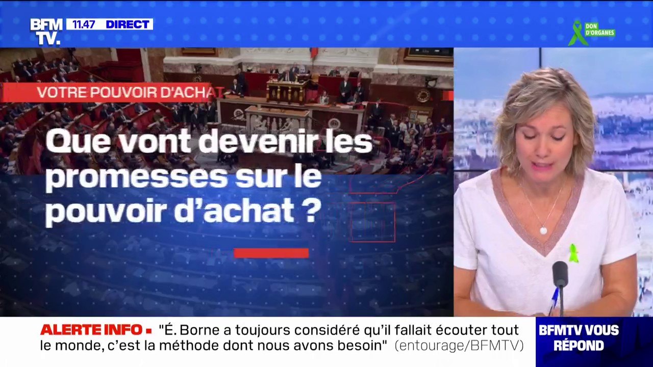 Que vont devenir les promesses sur le pouvoir d'achat ?  BFMTV répond à vos questions