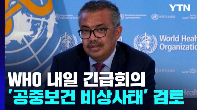 원숭이두창 확산에 WHO 긴급회의...'공중보건 비상사태 검토' / YTN