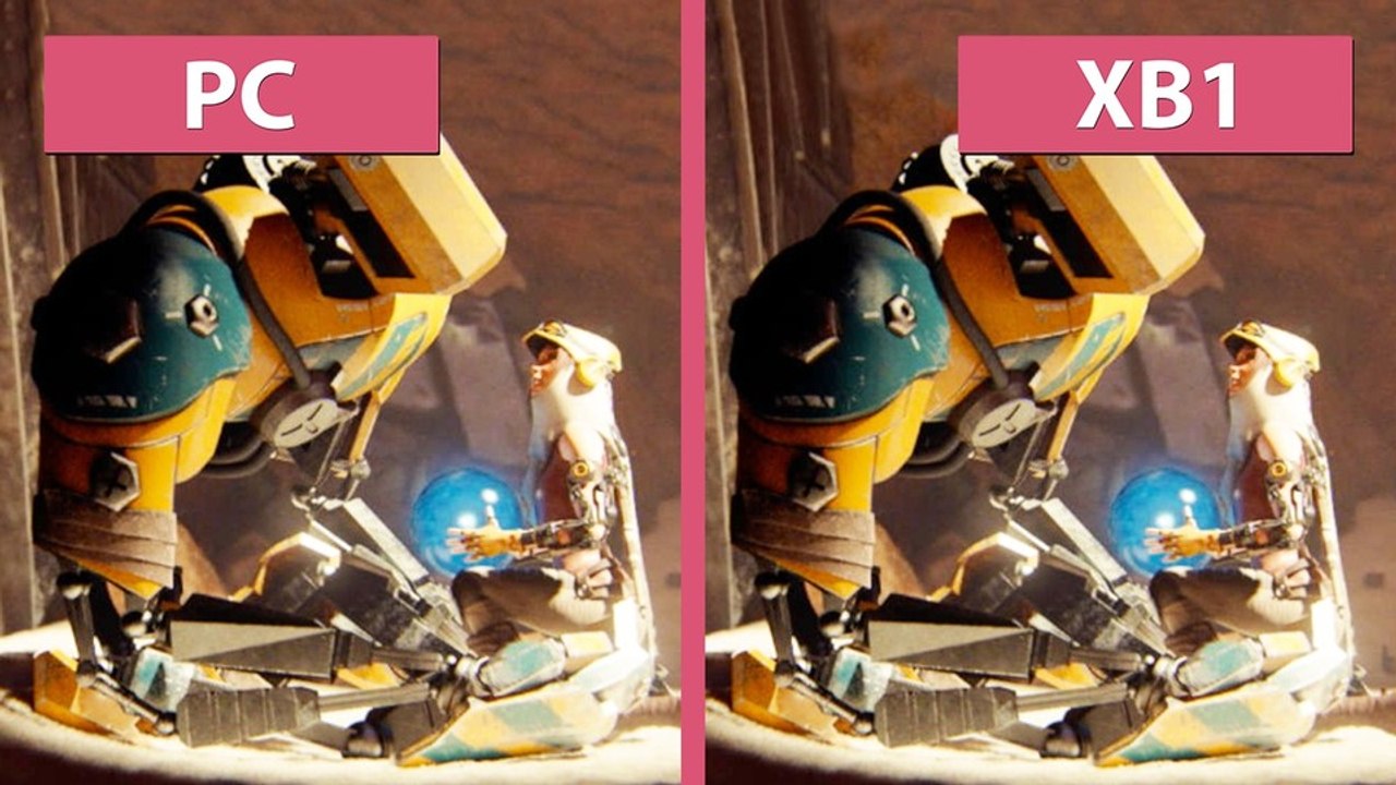 Recore - grafik-vergleich: pc gegen xbox one