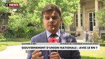 Pour le Rassemblement National, premier parti d'opposition, un gouvernement d'union nationale n'est pas envisageable