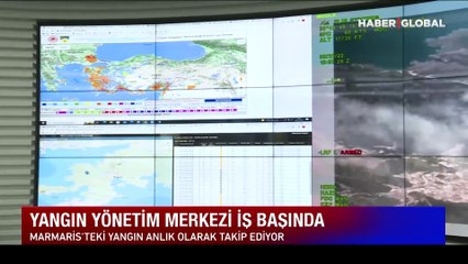Yangın yönetim merkezi iş başında