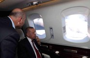 Cumhurbaşkanı Erdoğan, Marmaris'teki yangın bölgesini havadan inceledi