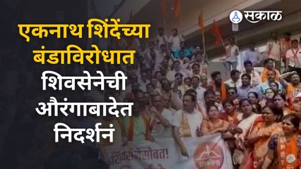 Descargar video: एकनाथ शिंदेंच्या बंडाविरोधात शिवसेनेची औरंगाबादेत निदर्शनं | Eknath Shinde  | Sakal Media |