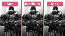 Gears of War: Ultimate Edition - Minimale, mittlere und maximale Details im Grafik-Vergleich