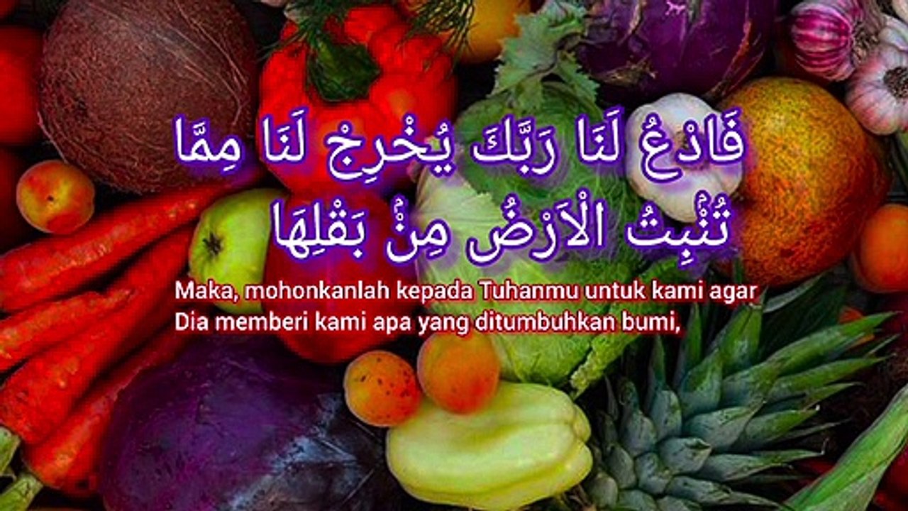 Apakah kamu meminta sesuatu yang buruk sebagai ganti dari sesuatu yang baik? QS. Al-Baqarah : 61