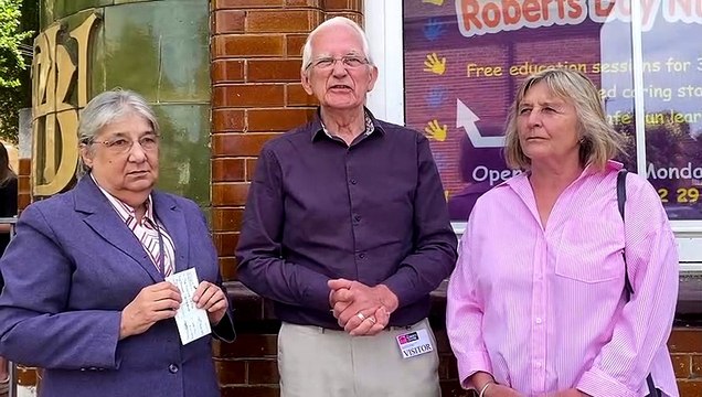 Allens Road cheque handover