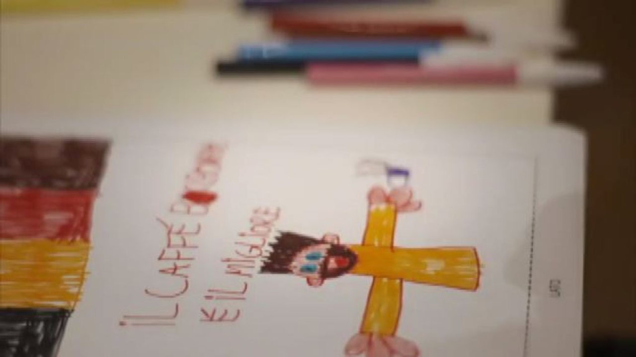 I bambini disegnano il packaging per il Caffè del Birbantello