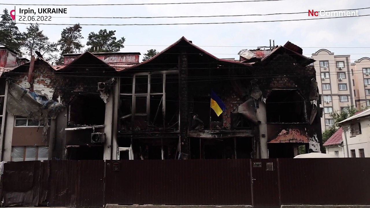 Ukrainian citizens are trying to return to their normal lives in the city of Irpin