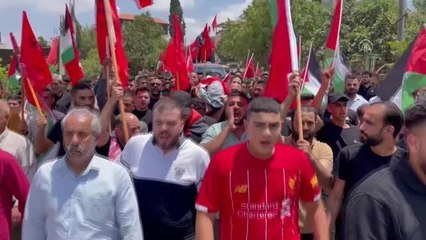 Son dakika: Batı Şeria'da Yahudi yerleşimcinin öldürdüğü Filistinli genç son yolculuğuna uğurlandı