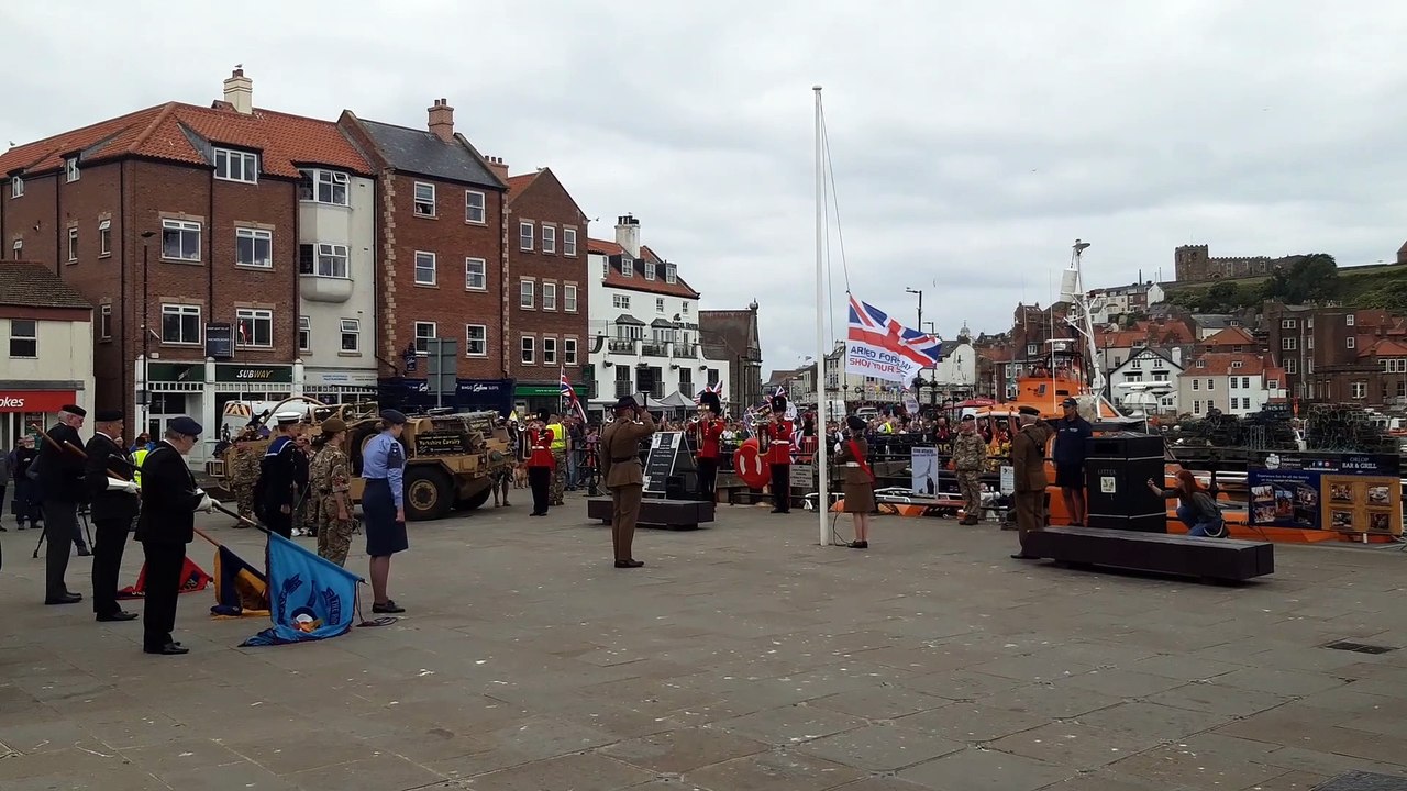Armed forces flag-raising