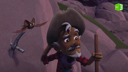 صغار الخفافيش محتجزة بين الأحجار