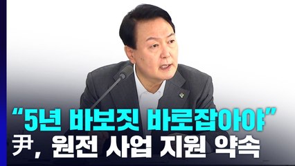 尹 "탈원전 폭탄에 폐허...5년 바보 짓 바로잡아야" / YTN
