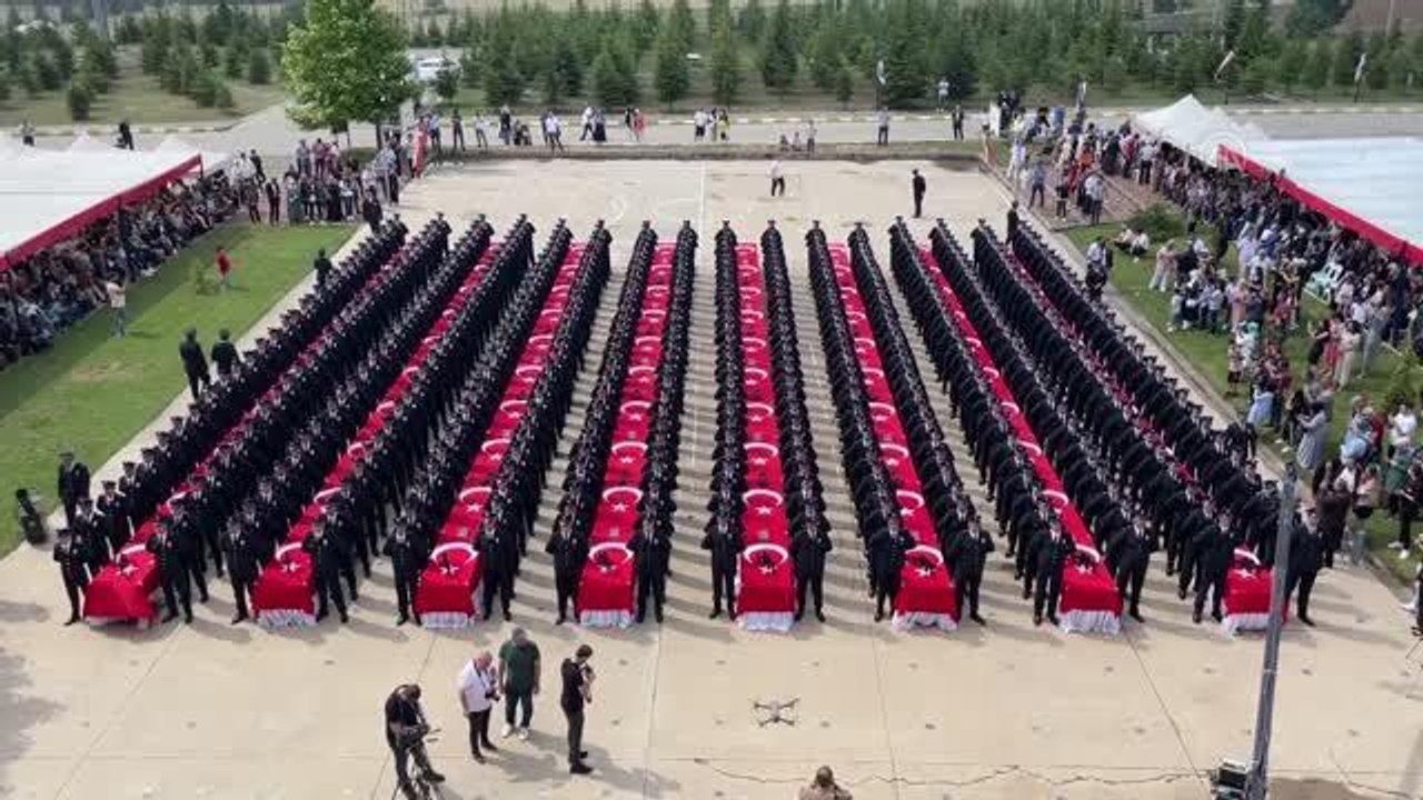 Son dakika haber | Karabük Polis Meslek Eğitim Merkezinde mezuniyet heyecanı