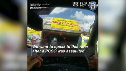 Body-cam footage shows moment a quad bike ran over a PCSO in Handsworth, Birmingham