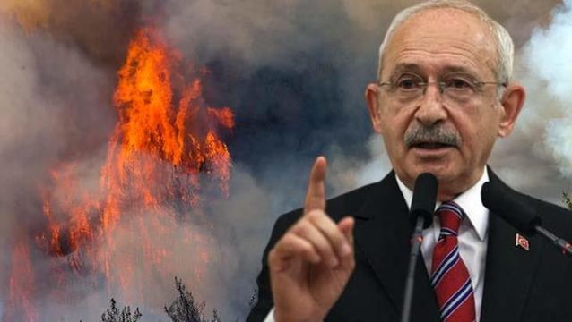 Yangın bölgesine gitmek isteyen Kılıçdaroğlu'nun uçağına iniş izni verilmedi